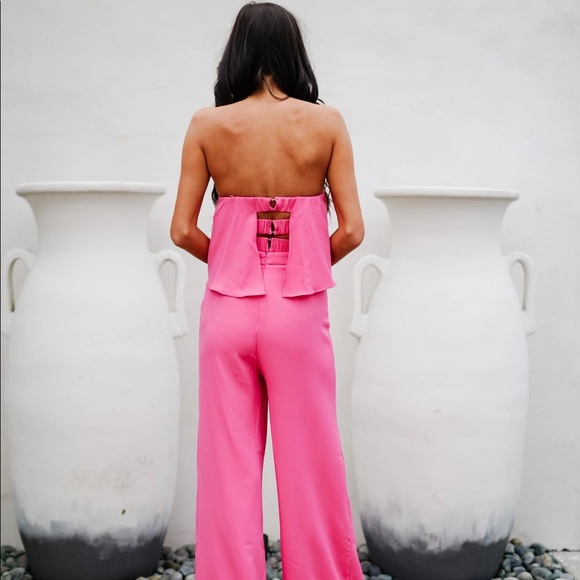 Material Girls brand. Pink jumpsuit. Size small - Picture 7 of 7